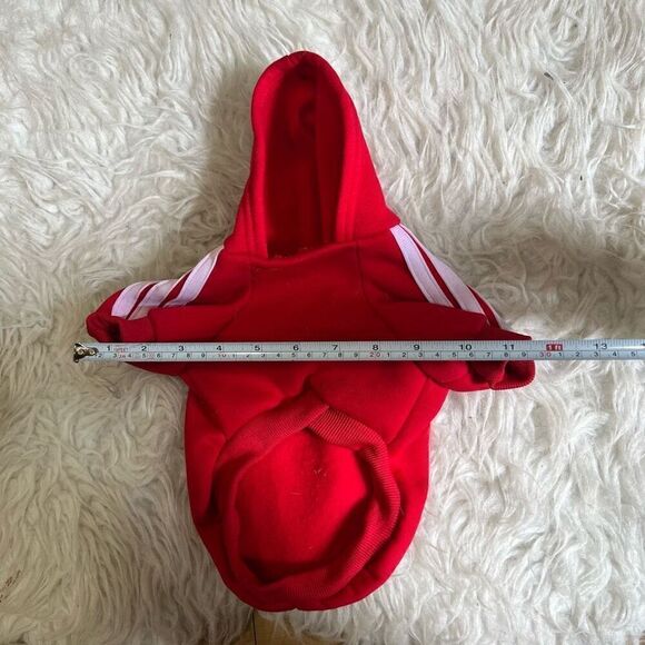 Adidog small pet sports outfit hoodie sweater - Picture 6 of 6